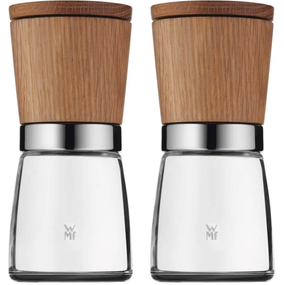 WMF maustemylly Ceramill Nature 13,5 cm 2 kpl tammi/lasi